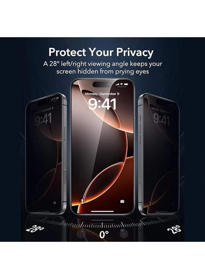 2 Pack Ceramic Screen Protector For iPhone 13 Pro Max Full Coverage Matte Case Friendly - Image 2